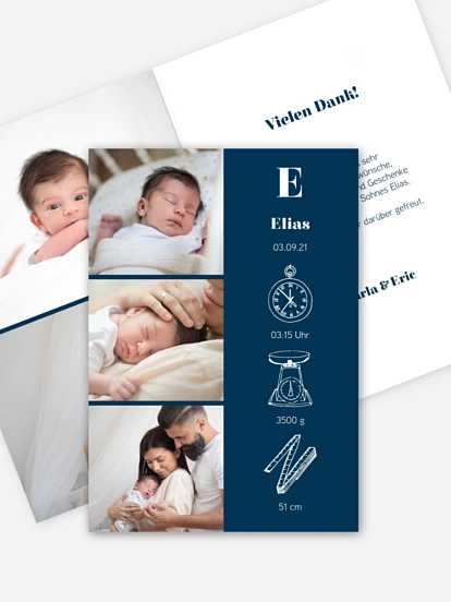 Geburtskarte Das grösste Glück