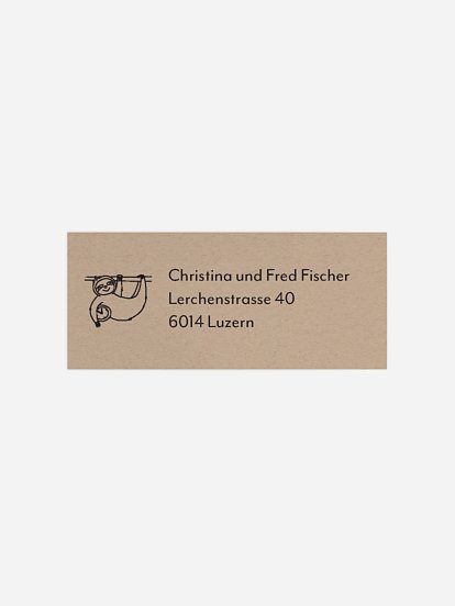 Absenderaufkleber Geburt Kleine Freunde