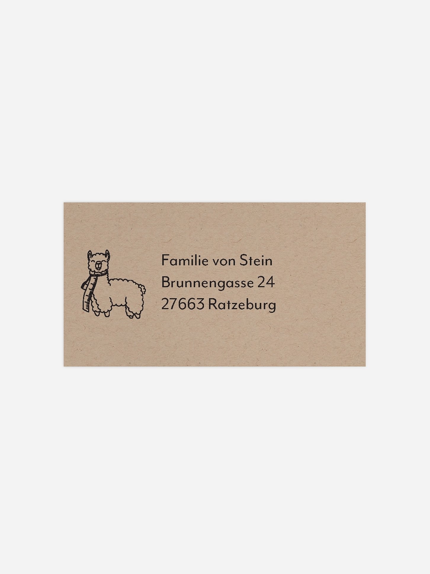 Empfängeraufkleber Geburt Kleine Freunde