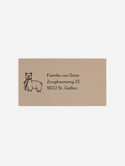 Empfängeraufkleber Geburt Kleine Freunde