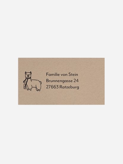 Empfängeraufkleber Geburt Kleine Freunde