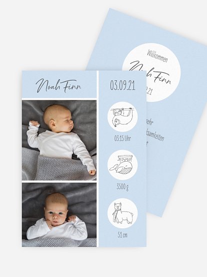 Geburtskarte Wonderful World