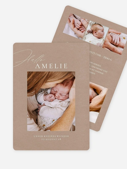 Geburtskarte Unsere Welt