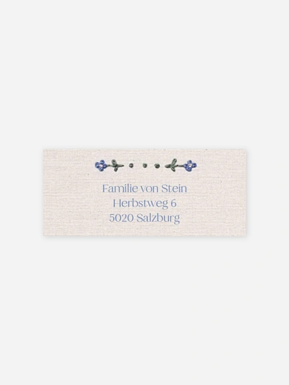 Absenderaufkleber Geburt Stitch of Love