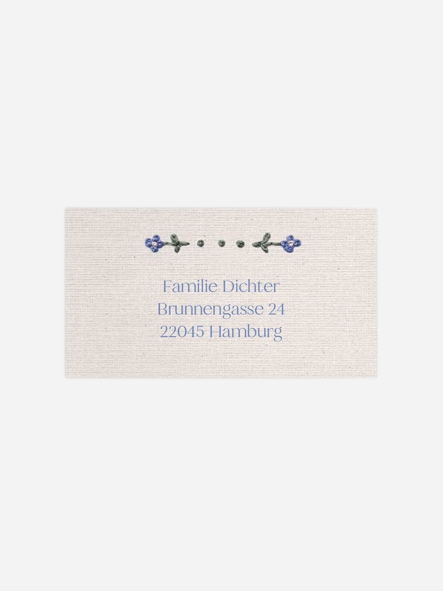 Empfängeraufkleber Geburt Stitch of Love