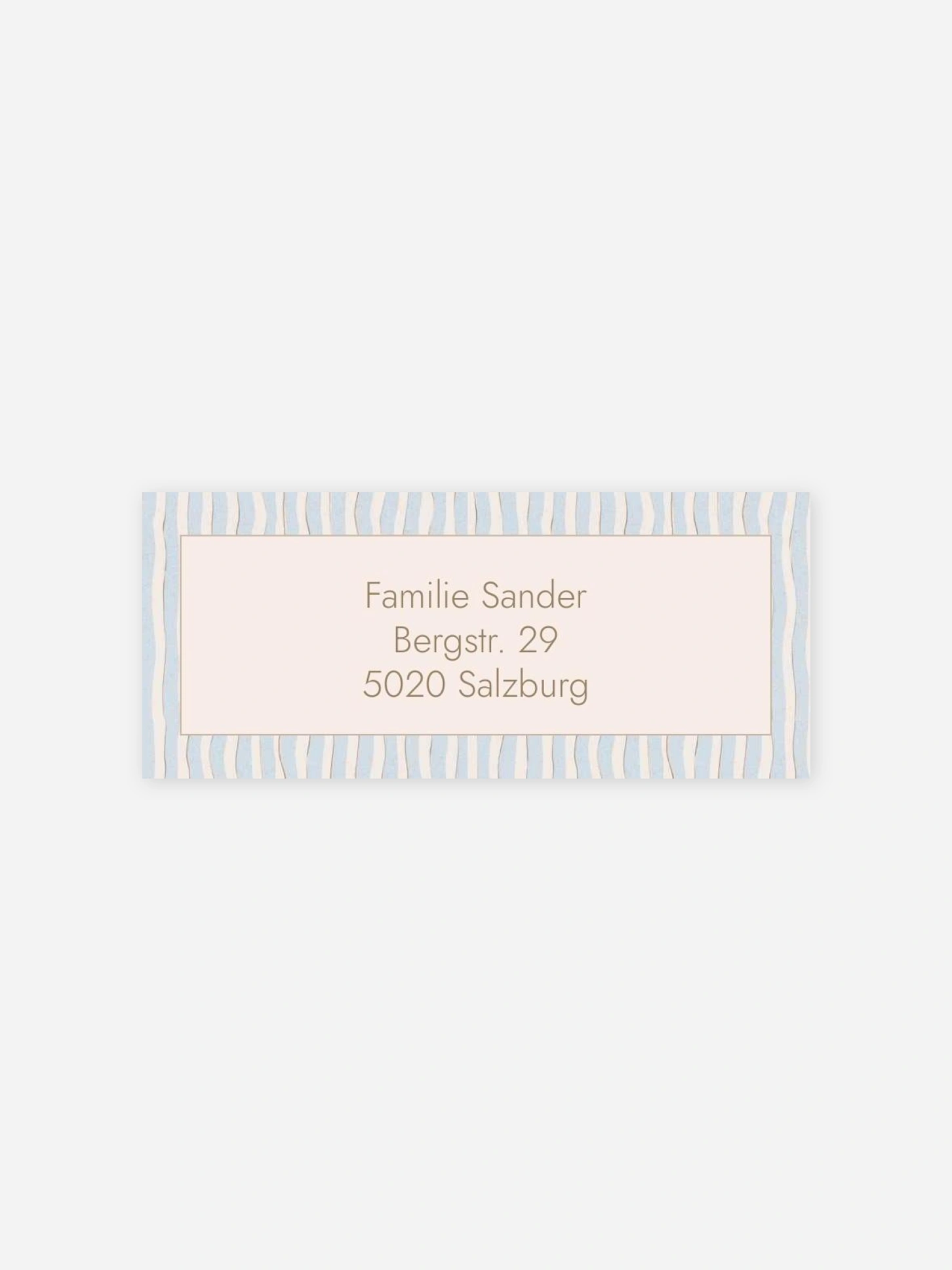 Absenderaufkleber Geburt Wavy Stripes
