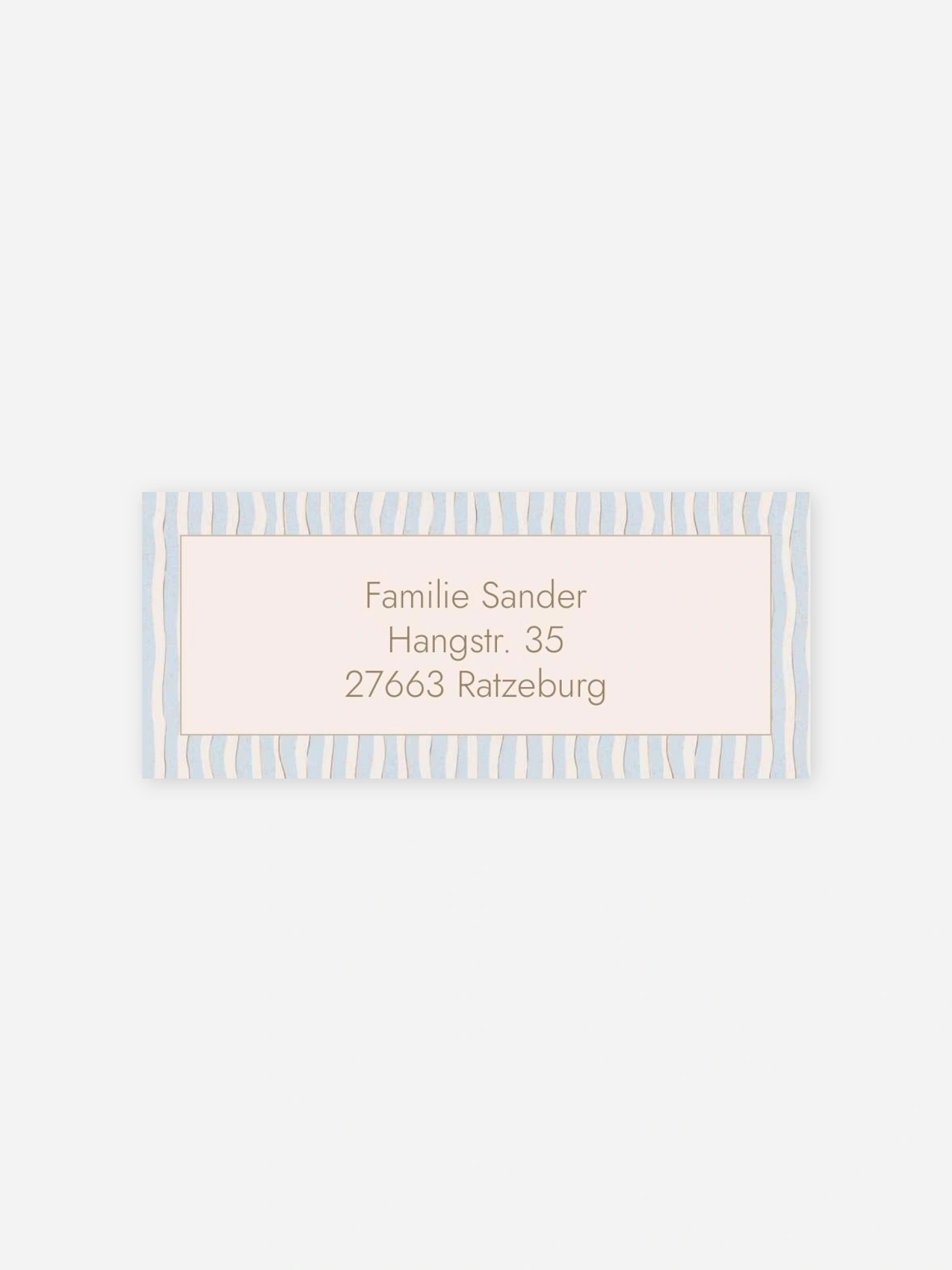 Absenderaufkleber Geburt Wavy Stripes