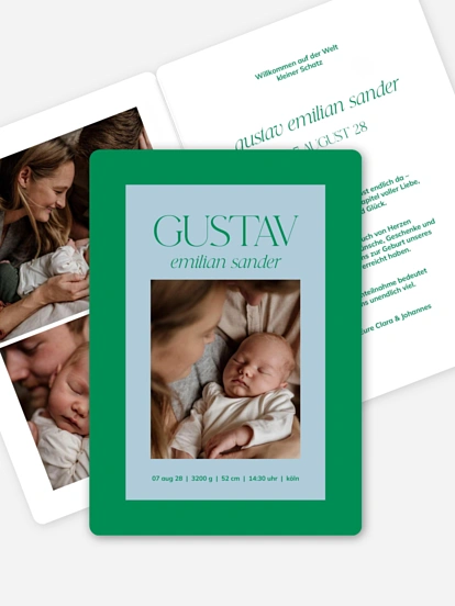 Geburtskarte Ganz nah