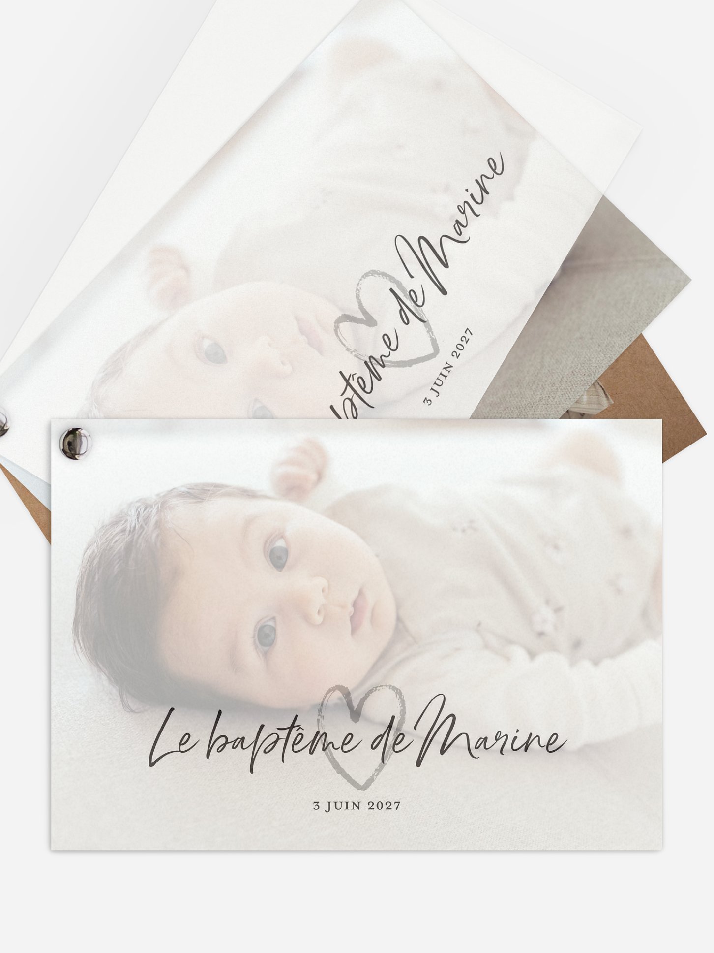 Faire-part baptême Cocon