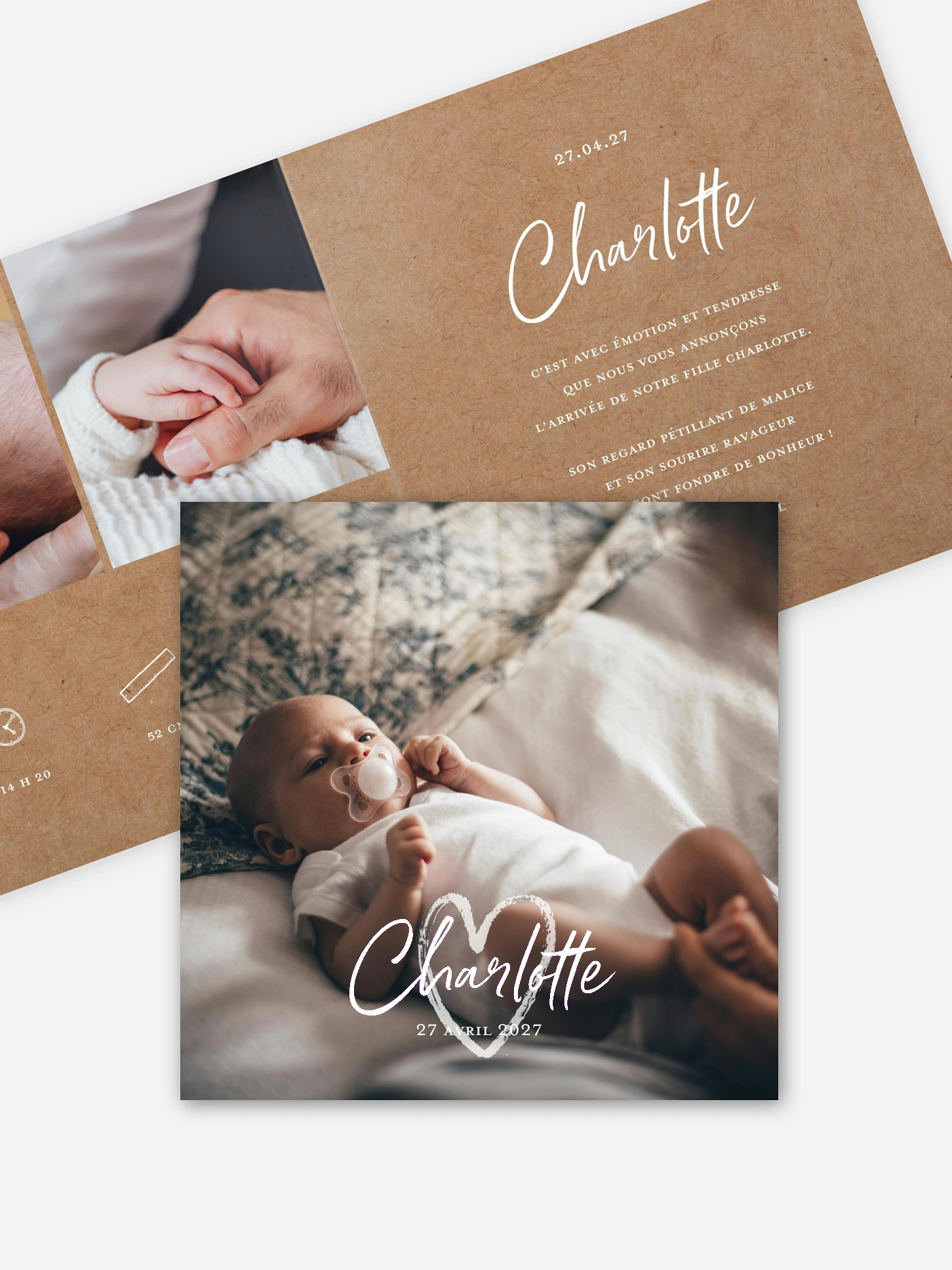 Faire-part naissance Cocon