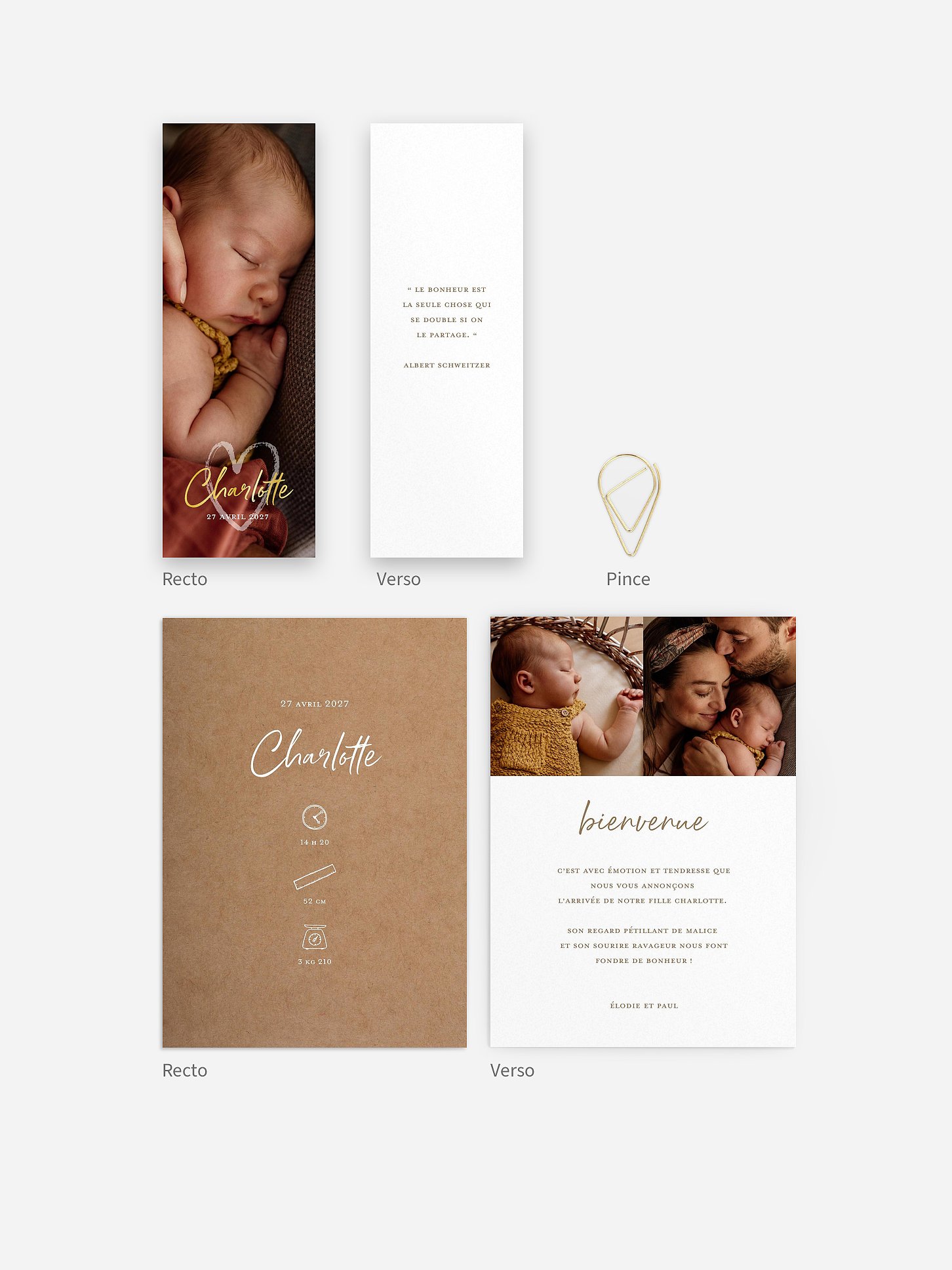 Faire-part naissance Cocon