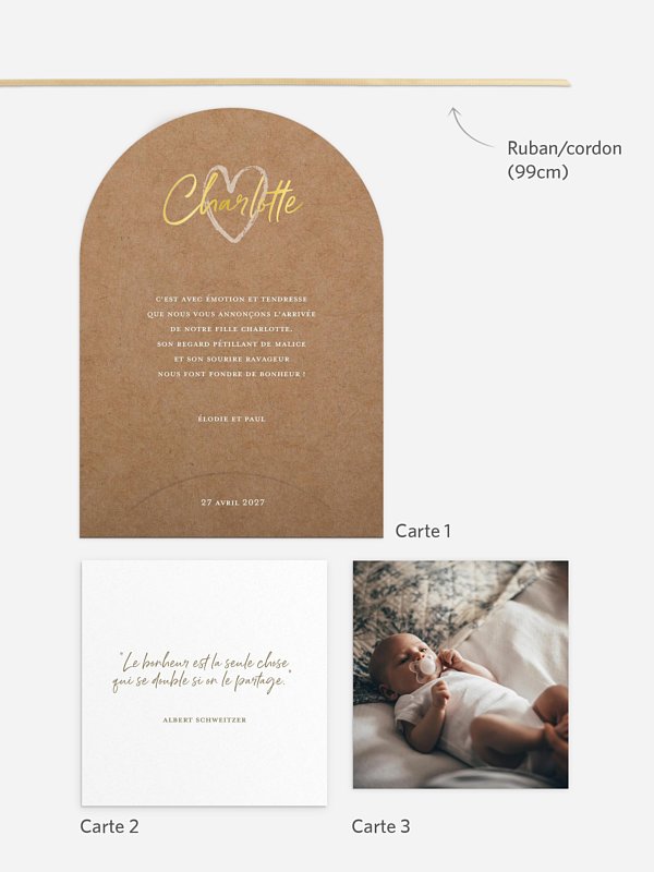 Faire-part naissance Cocon