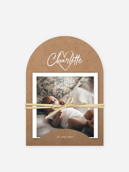 Faire-part naissance Cocon