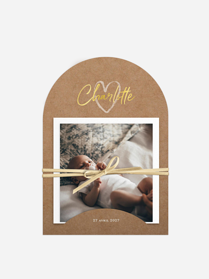 Faire-part naissance Cocon