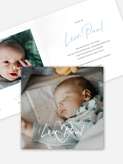 Geburtskarte Geborgenheit