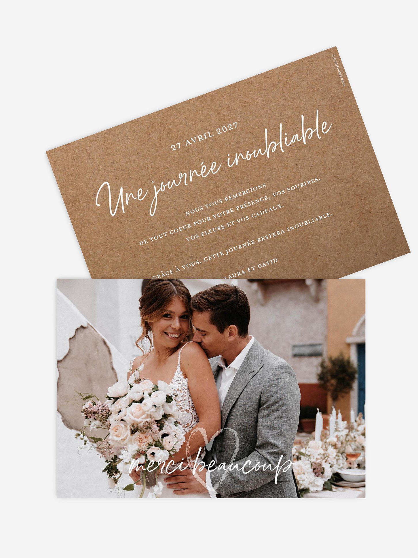 Carte de remerciements Cocon