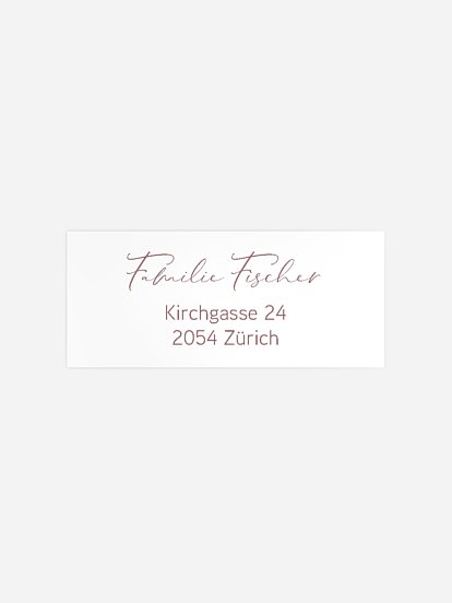 Absenderaufkleber Geburt Beloved