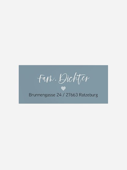 Absenderaufkleber Geburt Herzenswunsch