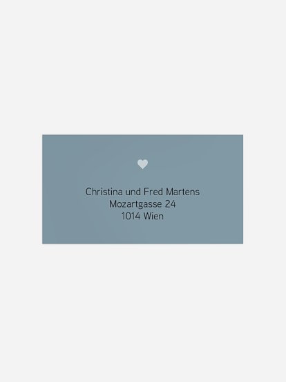 Empfängeraufkleber Geburt Herzenswunsch