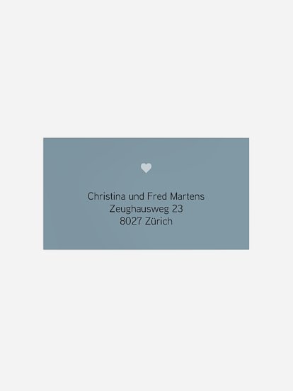 Empfängeraufkleber Geburt Herzenswunsch