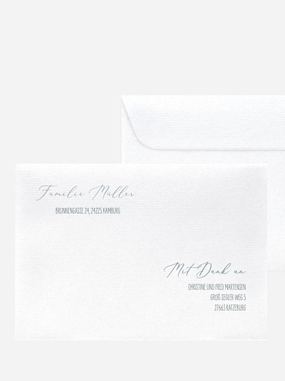 Bedruckte Umschläge Geburt Zauberhaft