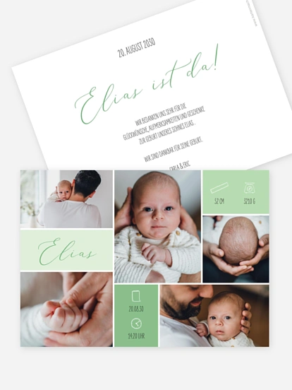 Geburtskarte Zauberhaft