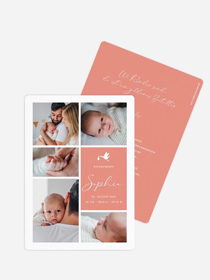 Geburtskarte Heaven sent