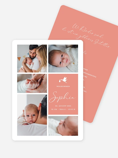 Geburtskarte Heaven sent