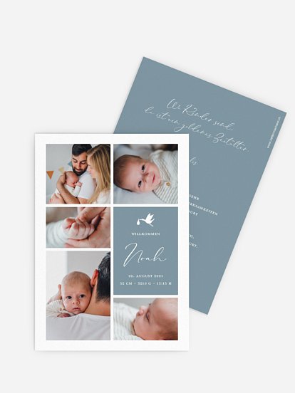 Geburtskarte Heaven sent