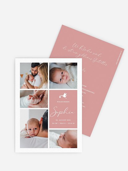 Geburtskarte Heaven sent