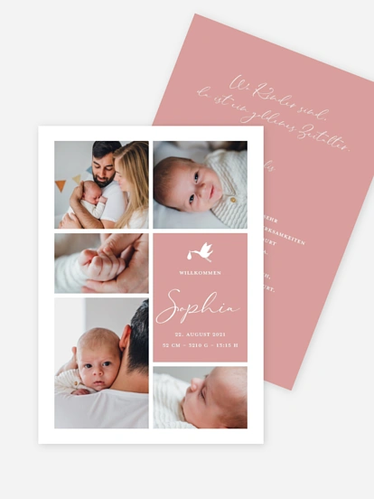 Geburtskarte Heaven sent