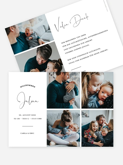 Geburtskarte First Look