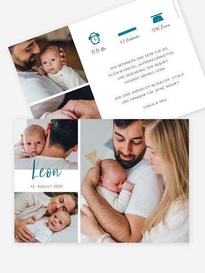 Geburtskarte Introducing