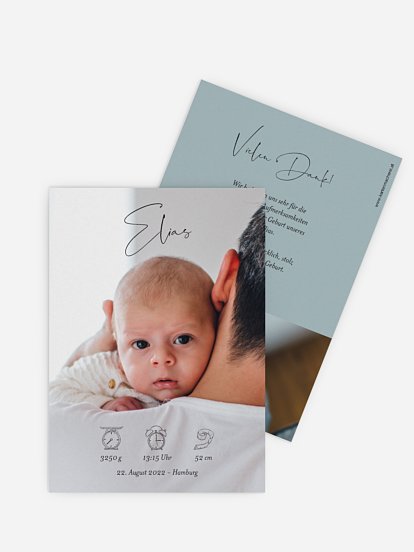 Geburtskarte Naseweis