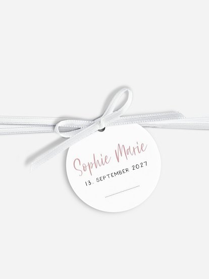 Anhänger mit Band zur Hochzeit A Star is born