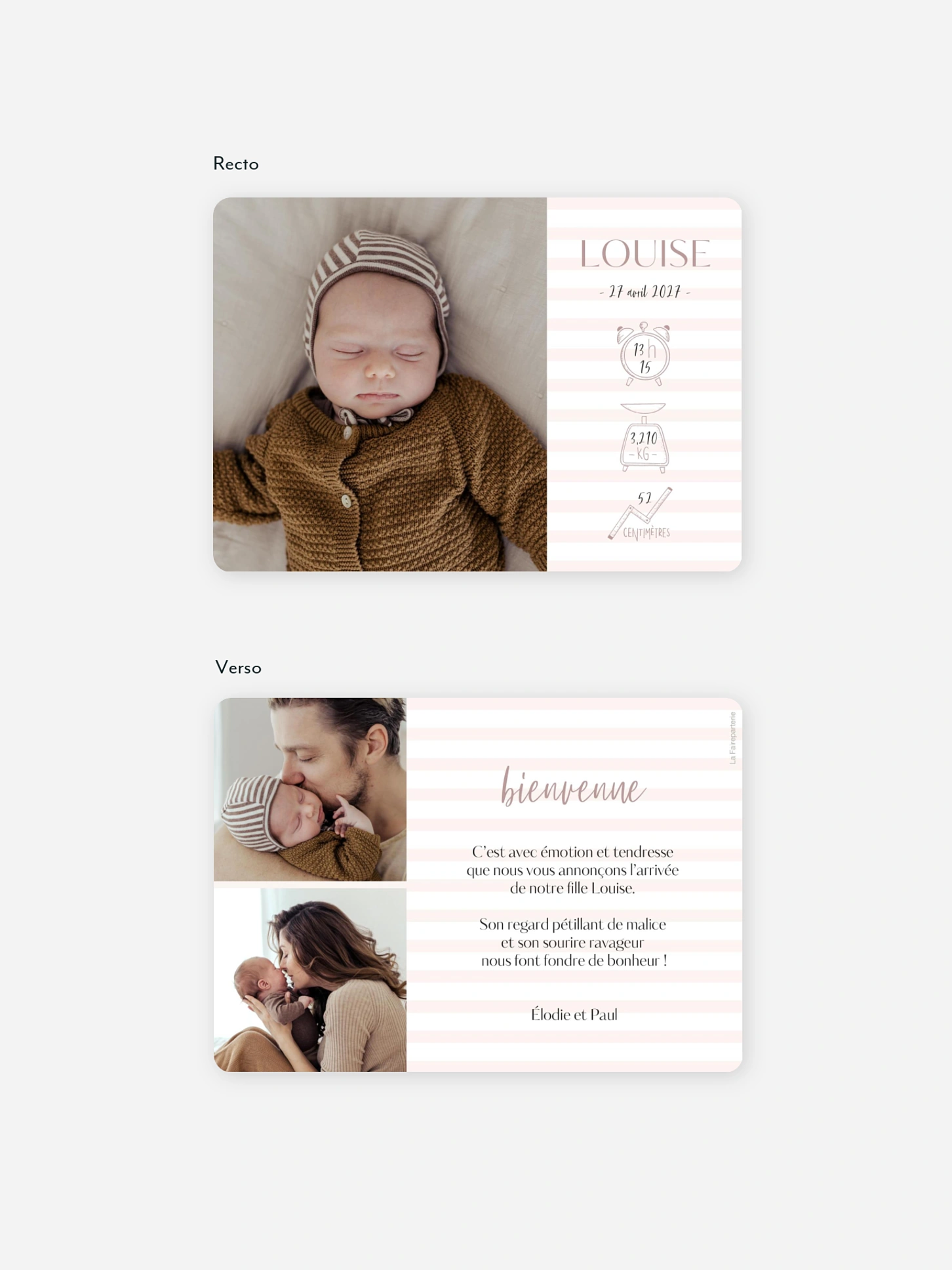 Faire-part naissance Little Angel