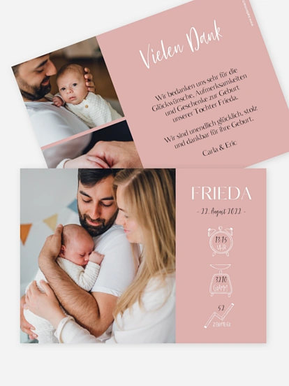 Geburtskarte Little Angel