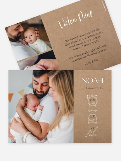 Geburtskarte Little Angel