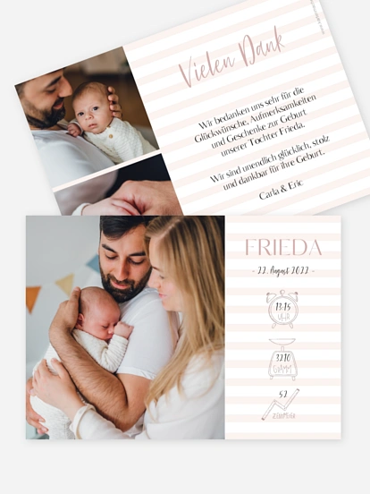 Geburtskarte Little Angel