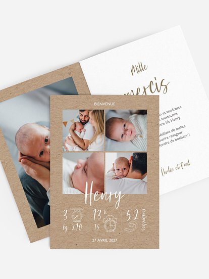 Faire-part naissance Bienveillance