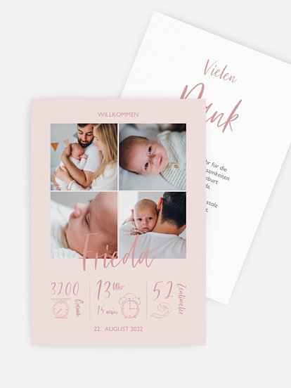 Geburtskarte Full of Grace