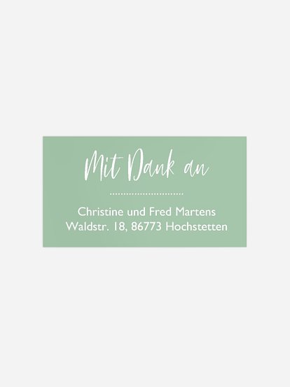 Empfängeraufkleber Geburt Full of Grace