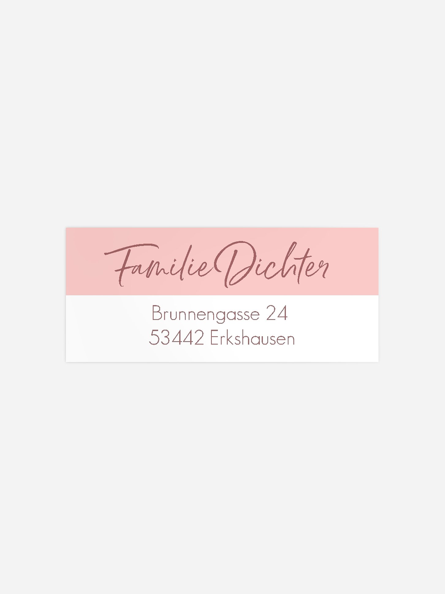 Absenderaufkleber Geburt Simple and Clean