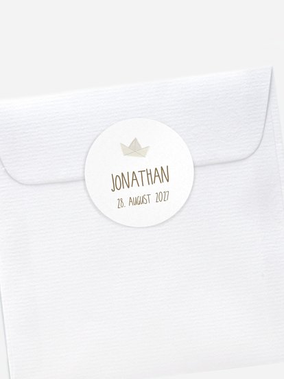 Aufkleber Geburt Ahoi