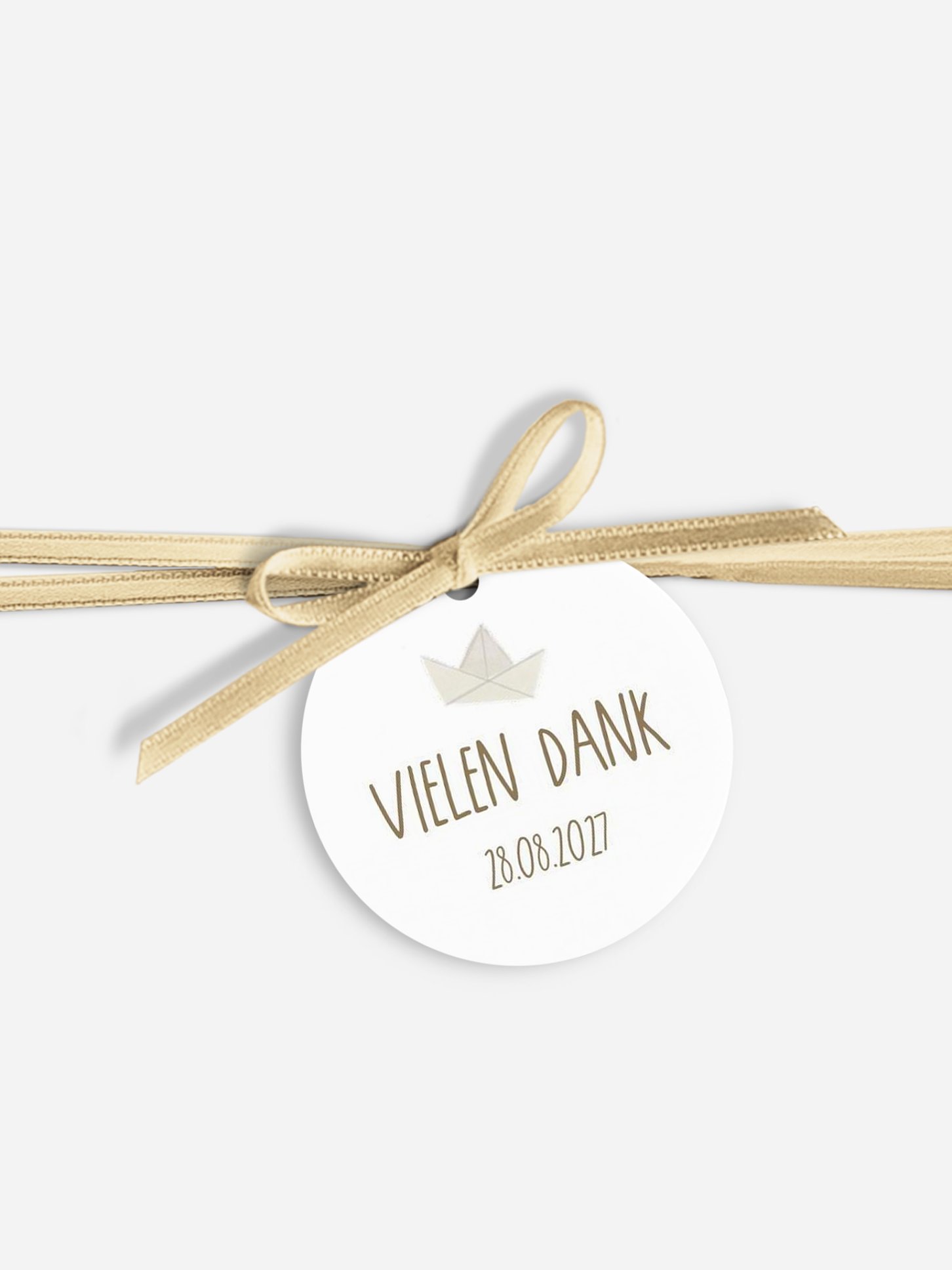 Anhänger mit Band zur Hochzeit Ahoi