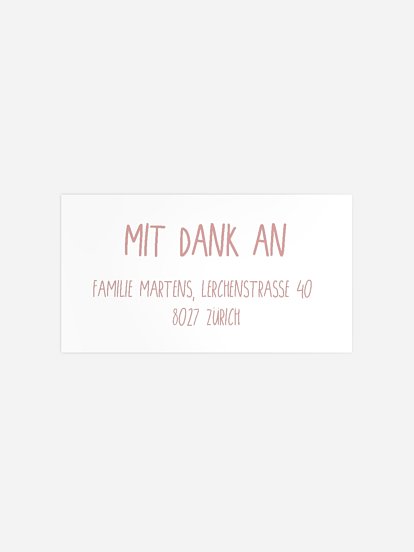 Empfängeraufkleber Geburt Ahoi