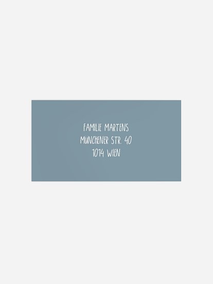 Empfängeraufkleber Geburt Little Cube