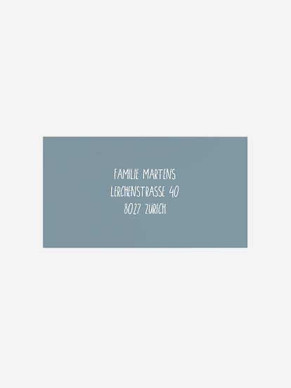 Empfängeraufkleber Geburt Little Cube