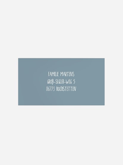 Empfängeraufkleber Geburt Little Cube