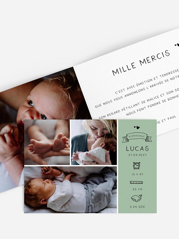 Faire-part naissance Little wonder